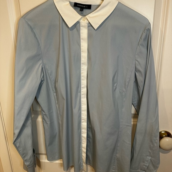 Lafayette 148 New York Tops - Lafayette 148 New York white Collared Blouse